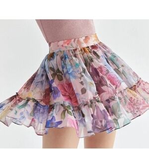 Miami Floral Mini Skirt - Multicolor